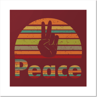 Peace Rainbow Posters and Art